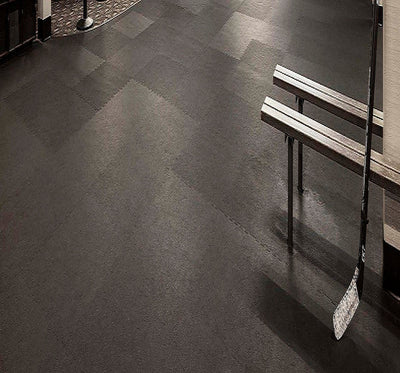 3/8 Interlocking Rubber Tile - 5 Colors