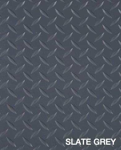Race Day Peel and Stick Tile - Diamond Tread - Slate Grey