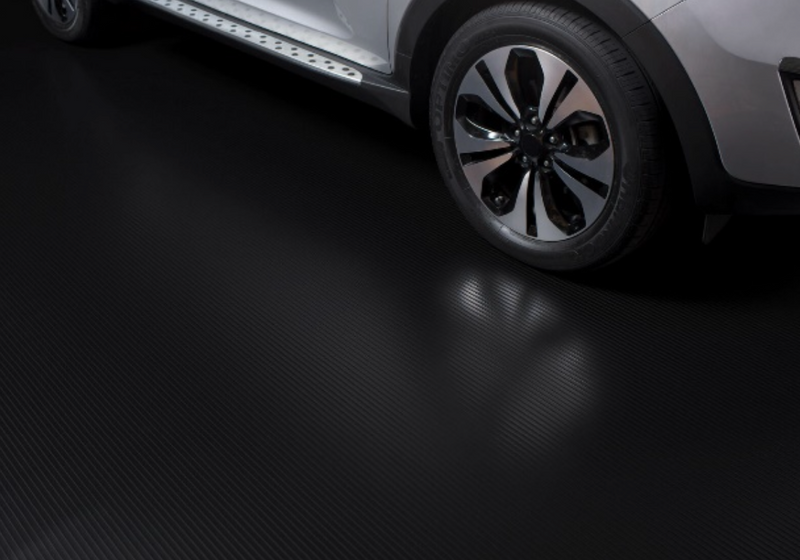 Ribbed Flooring - Slate Grey