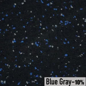 Rubber Flooring Rolls 10% Color - Blue Gray