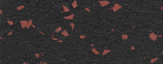 3/8 Interlocking Rubber Tile - Brick Red