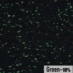 Rubber Flooring Rolls 10% Color - Green