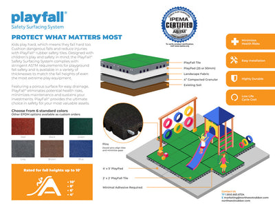 Playfall Tile - Dark Grey