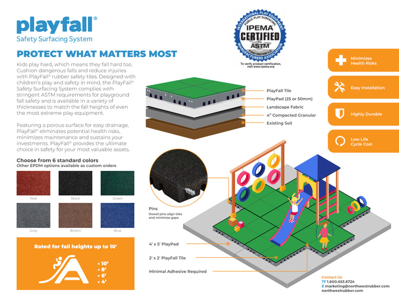 Playfall Tile - 6 Colors