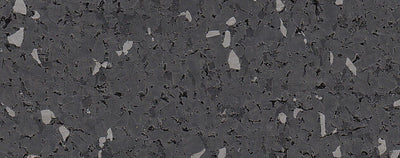 Rubber Flooring Rolls 95% Color - Thunder Gray